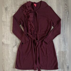 Elle Rich Burgundy Knit cardigan